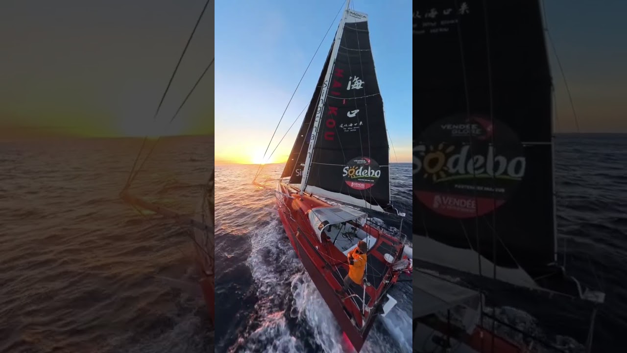 Se alunecă în muzică pentru Jingkun Xu | Vendée Globe 2024