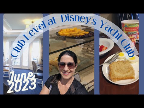 Nivelul clubului la Disney's Yacht Club Resort/iunie 2023/Toate ofertele de mâncare/Tur de lounge/Recenzia clubului