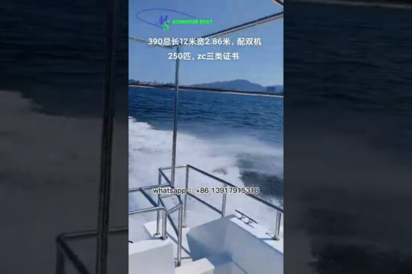 Lungime 12m latime 2.86m, cu 2 motoare exterior 250CP. | MS Constructii navale