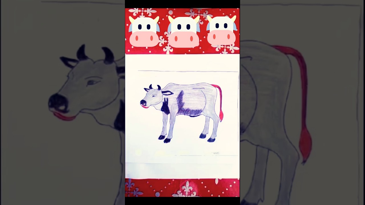 #cow #youtubeshorts #short #shortvideo #viralvideo #art #trending #song #culos #cartoon #reels