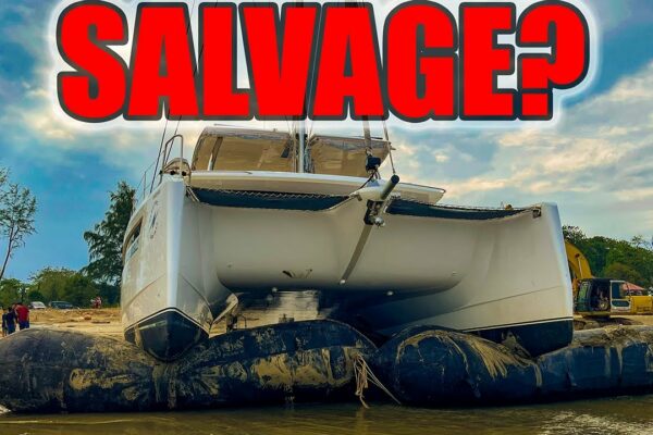 Poate fi salvată barca mea? Mai multe detalii despre catamaranul meu naufragiat