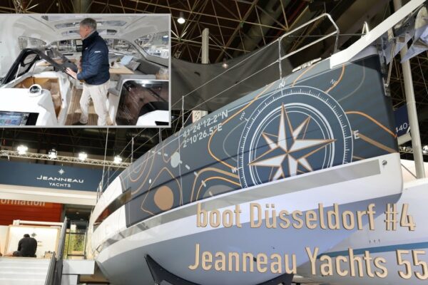 boot 2023 – premiera târgului #4: nebunul Jeanneau Yachts 55!