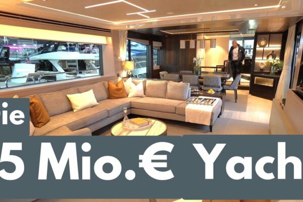 MEGA OCEAN YACHT de 6,5 milioane de euro! Tur exclusivist al camerei de televiziune germană. lungime 26,38 m. Iaht Sunseeker 88