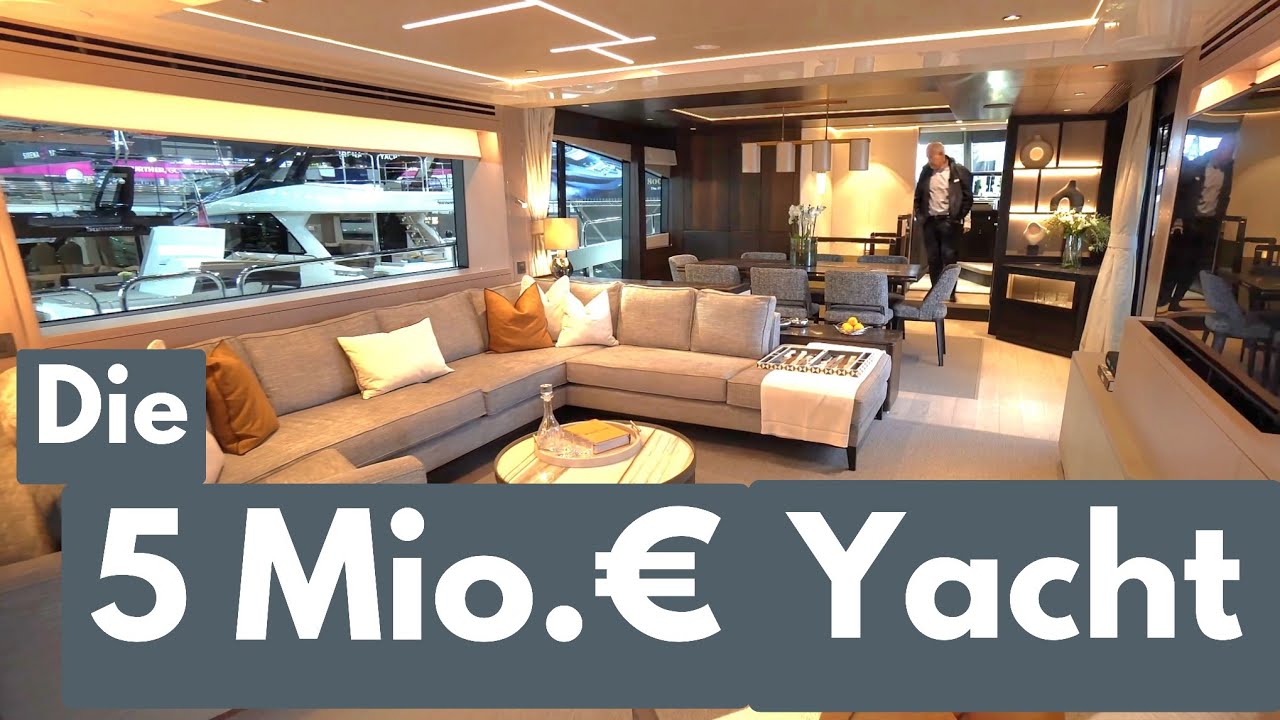 MEGA OCEAN YACHT de 6,5 milioane de euro! Tur exclusivist al camerei de televiziune germană. lungime 26,38 m. Iaht Sunseeker 88