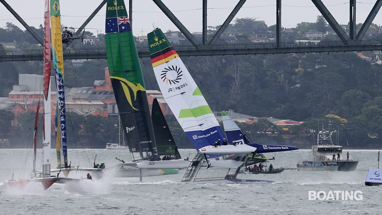 Cursele de trial SailGP Auckland 17 ianuarie