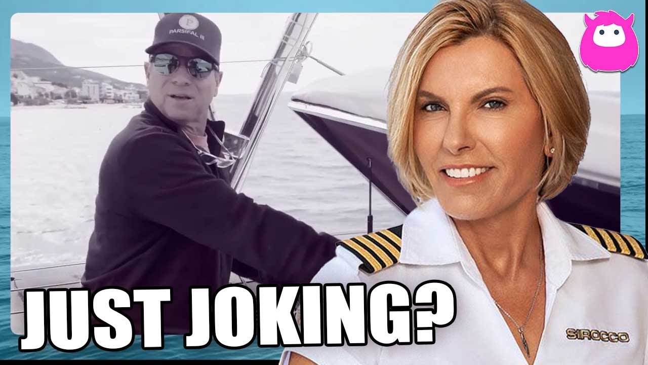 Căpitanul Sandy Yawn nuanțe de sub punte care navighează pe iaht pentru „luarea tuturor petelor noastre”