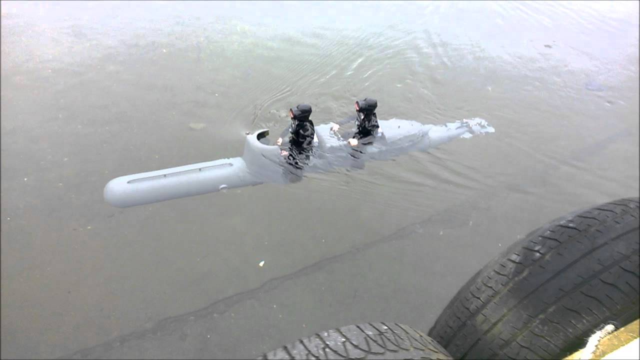 WW2 Chariot Submarin Navigat în Parcul Onchan