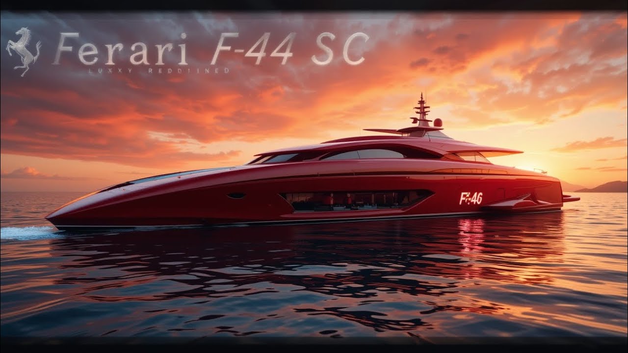 "Ferrari F-44 SC Yacht 2026: Pinacul de lux și viteză pe apă