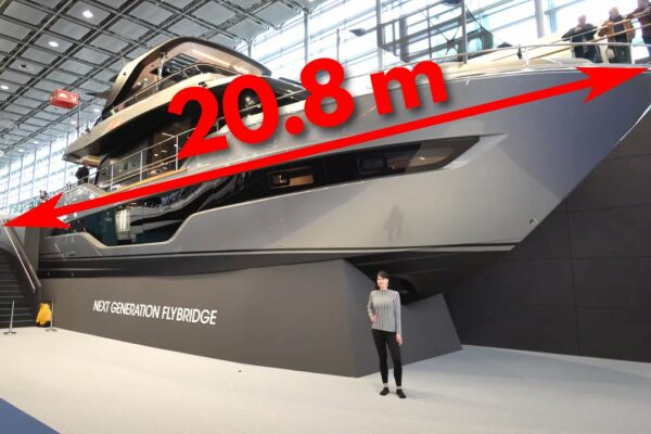 Superyacht 2023! 20,8 m Yacht de lux Cranchi Sessantasette 67 Colecția -pilot. Tur de cameră din toate camerele.