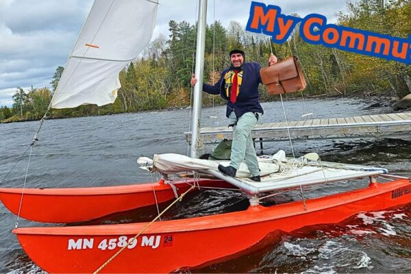 Hobie navigând la muncă