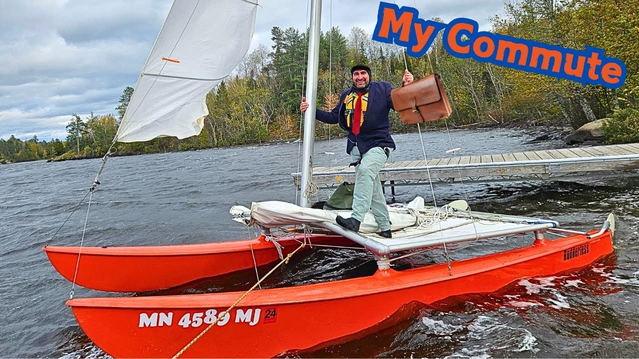 Hobie navigând la muncă