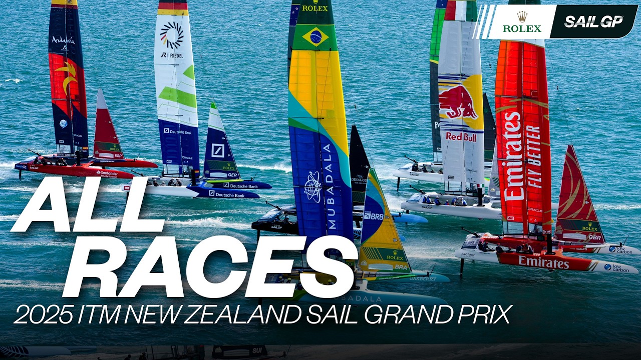 Toate cursele | 2025 ITM Grand Prix Sail din Noua Zeelandă | Curse 1 - 7 și final | Sailgp