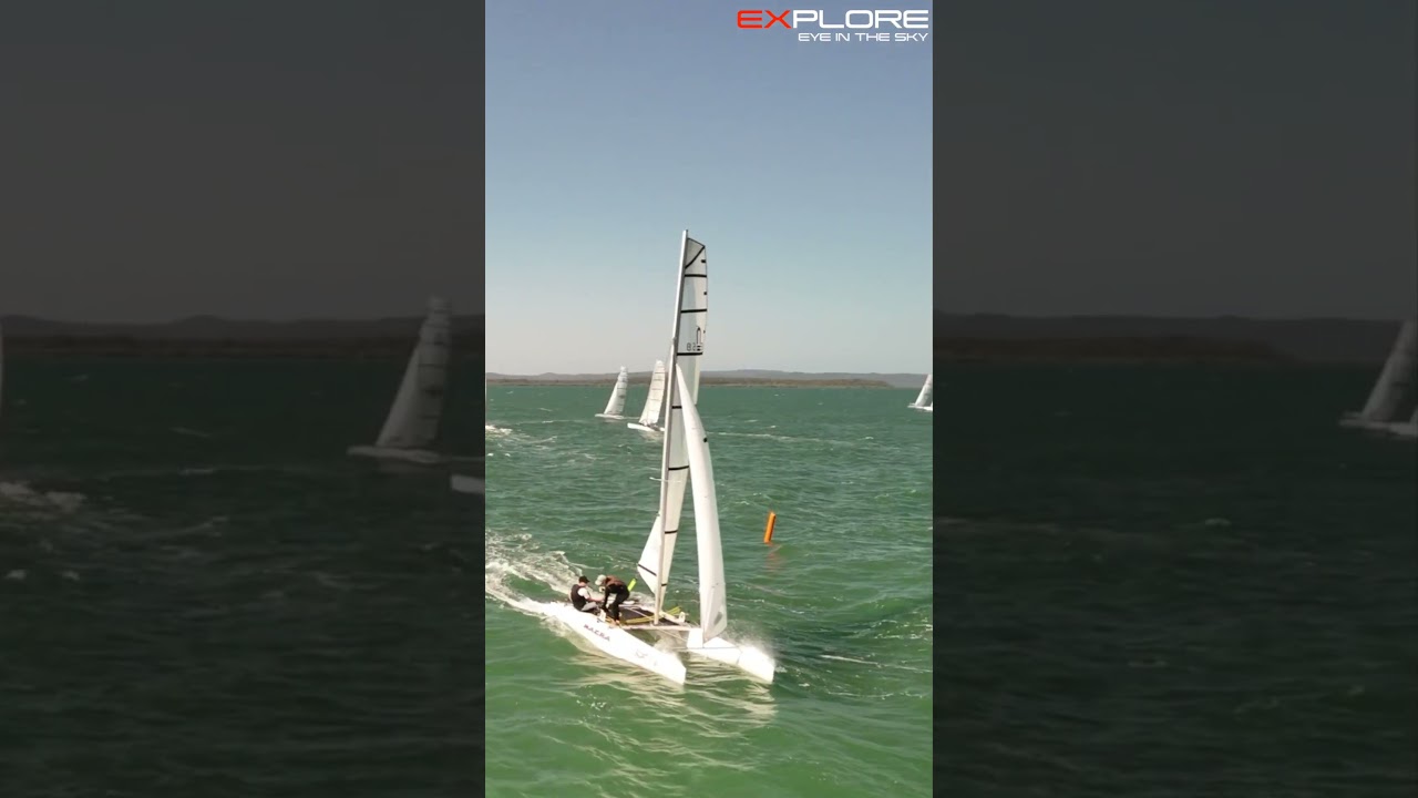 Navigare rapidă cu navigare rapidă #speed #sailing #catamarans 4k