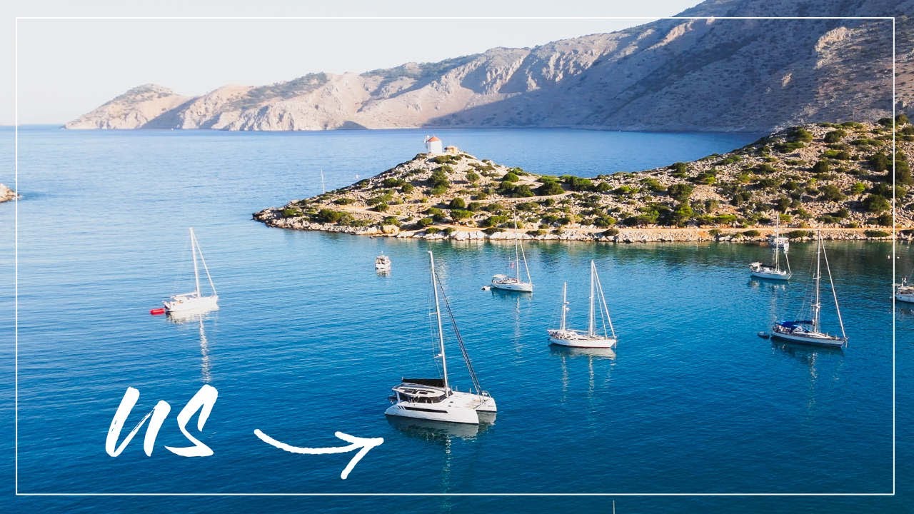 Catamaran navigând vlog- Vino navigând în Grecia cu noi!