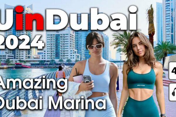 Dubai Live 24/7 🇦🇪 uimitor Dubai Marina [ 4K ] Tur de mers pe jos