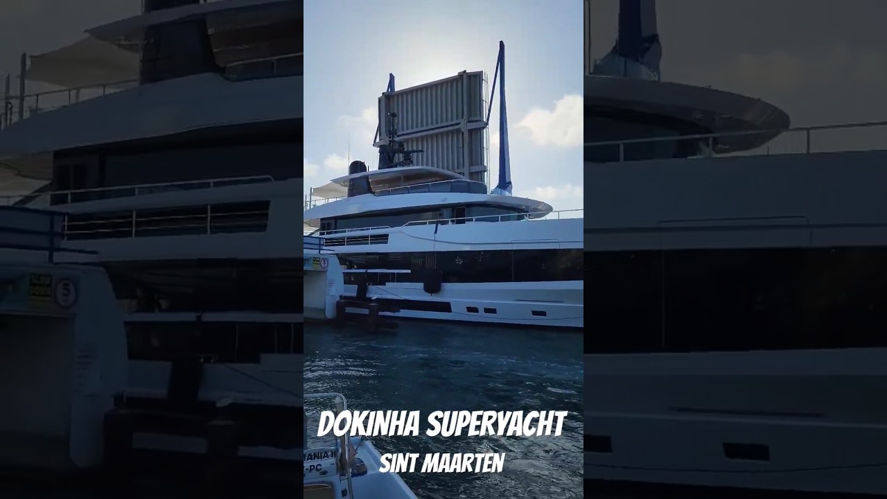 Superyacht Dokinha navighează în Sint Maarten #superyacht #yacht
