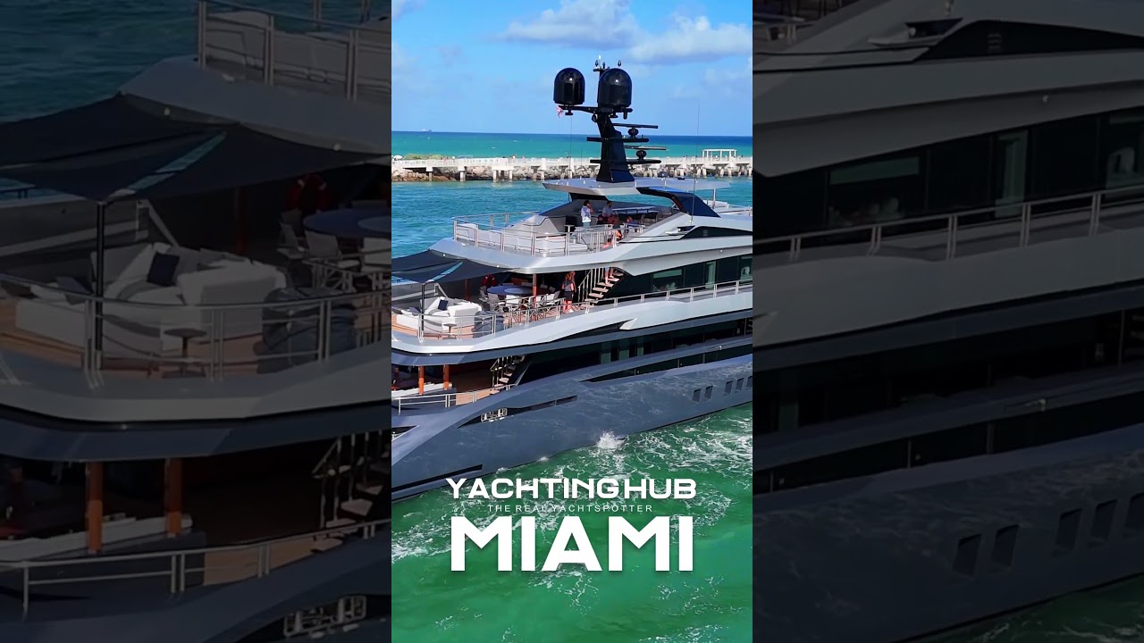 Unul dintre cele mai frumoase iahturi pe care le -am văzut, Miami Beach #yachtLife