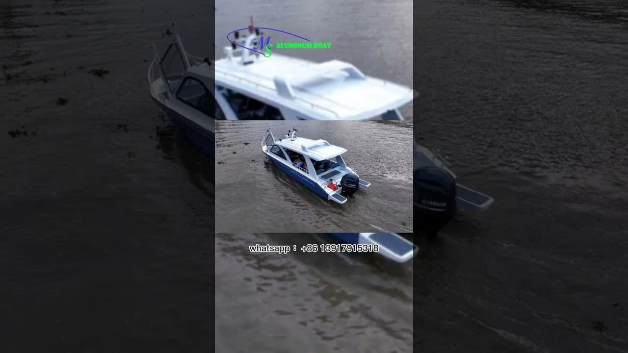 9.58m lungime și 2,4 m lățime 1,28m barca de viteză din aluminiu profund. | MS Shipbuilding