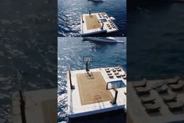 Teren de baschet plutitor #yachtlife #sailing #yachting #cruiseship