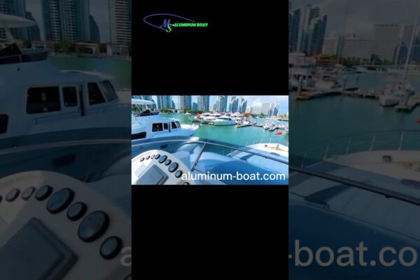 MS Aluminum Boat Best Boat ~ Această barcă de lux este barca clientului nostru. Este atât de fericit să testeze Drive