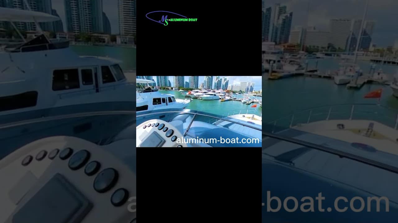 MS Aluminum Boat Best Boat ~ Această barcă de lux este barca clientului nostru. Este atât de fericit să testeze Drive
