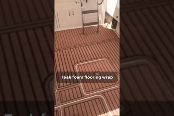 Învelișul cu spumă de tec #yachtlife #yachting #boat #luxury #sailing