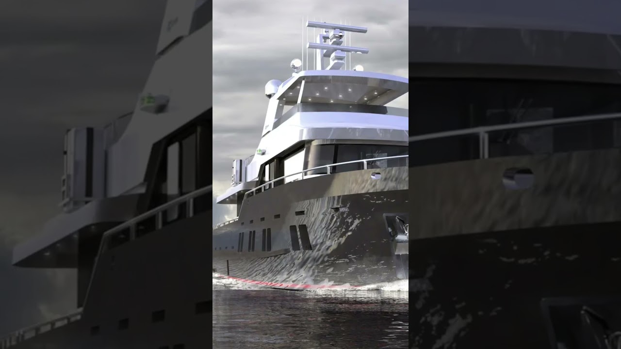 Bering 72 Steel Explorer Yacht (actualizare de 50 de secunde!) #Shorts