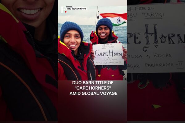 Două femei ofițeri ai Marinei Indiene cuceresc Cape Horn în istoric feat | Abonați -vă la FirstPost | N18G