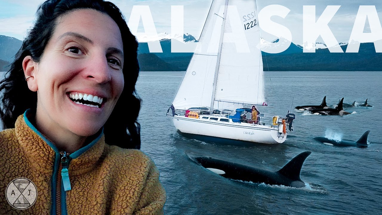Orcasul ne înconjoară barca! Întâlnire sălbatică neașteptată Navigare în Alaska | Allison & James Sailing S4E15