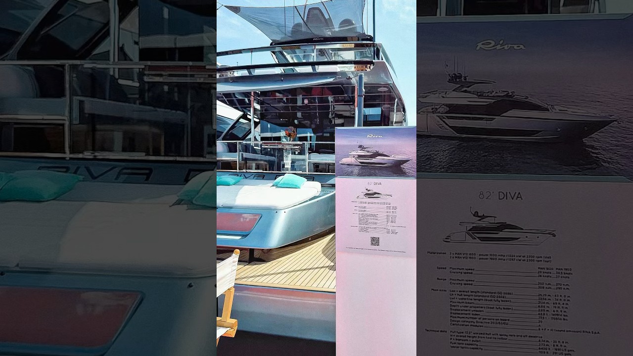 Riva 82 'diva #dreamyacht #yacht #yachtlife #yachtdubai #luxuryyachting