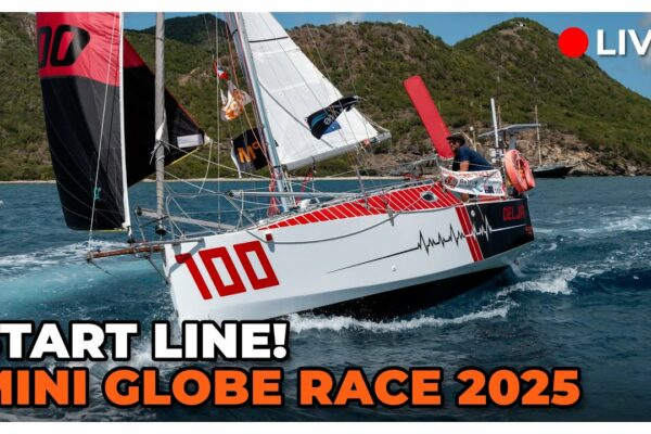 Historic 1st Mini Globe Race 2025 Linia de pornire - 15 marinari solo au pornit în micile lor bărci de 5,80 m