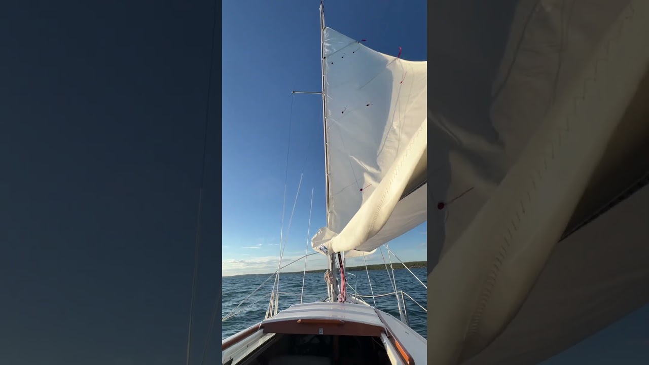 Reefing pe lacul Sylvan #sailing