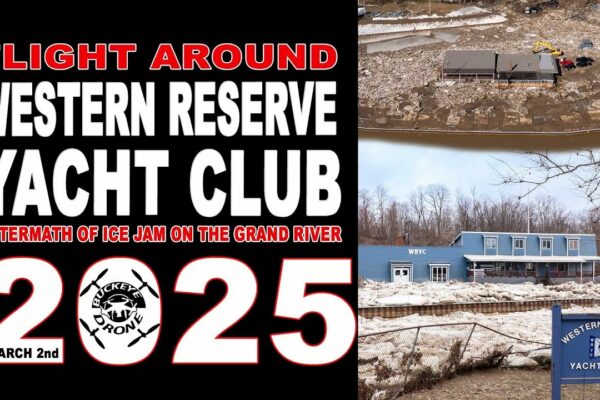 Aftermath of Ice Jam on the Grand River Around The Western Reserve Yacht Club
