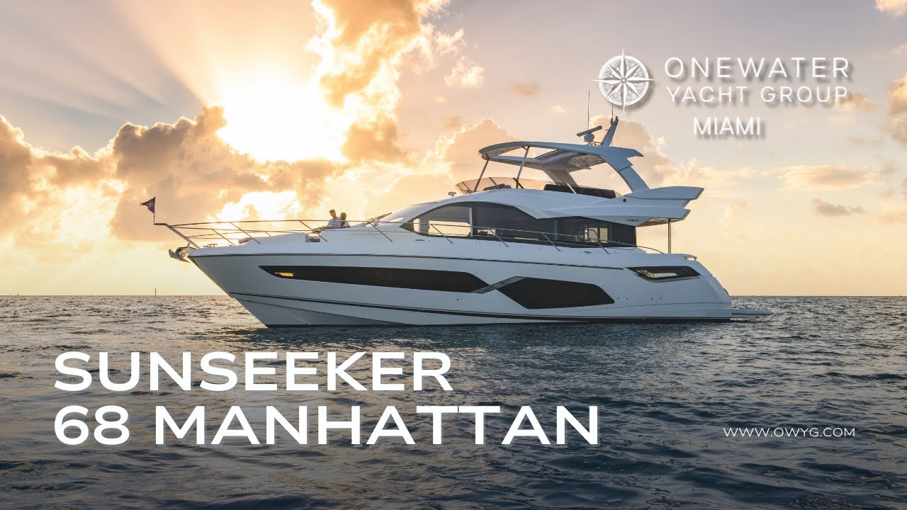Sunseeker 68 Manhattan | @Sunseekerintl The Ultimate Flybridge Yacht | Onewater Miami