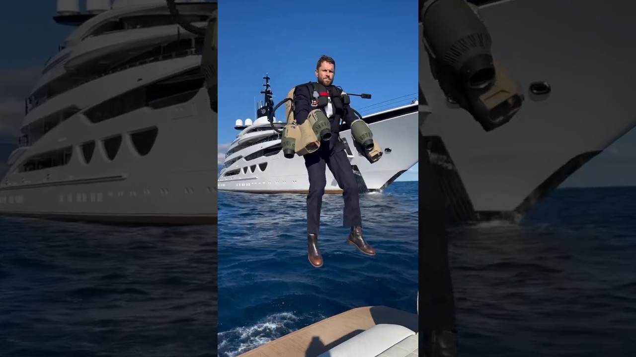 Jet Suit Valet pe un iaht?! Lux ca niciodată!