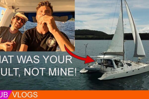 Testarea catamaranului meu deteriorat de uragan (cu @samholmesailing)