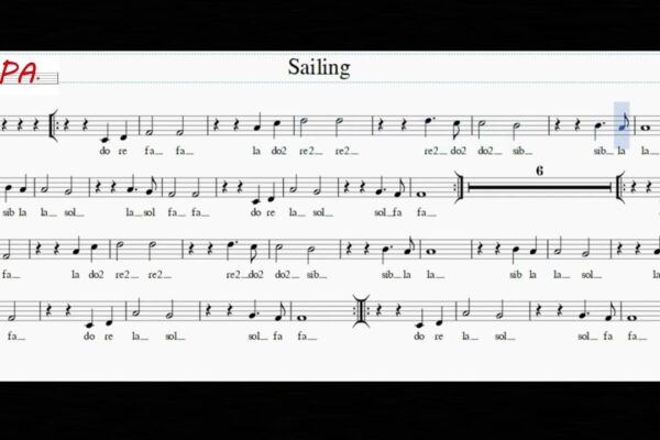 Navigare - flaut dulce - Note - Scor - Karaoke - Canto - Instrumental -