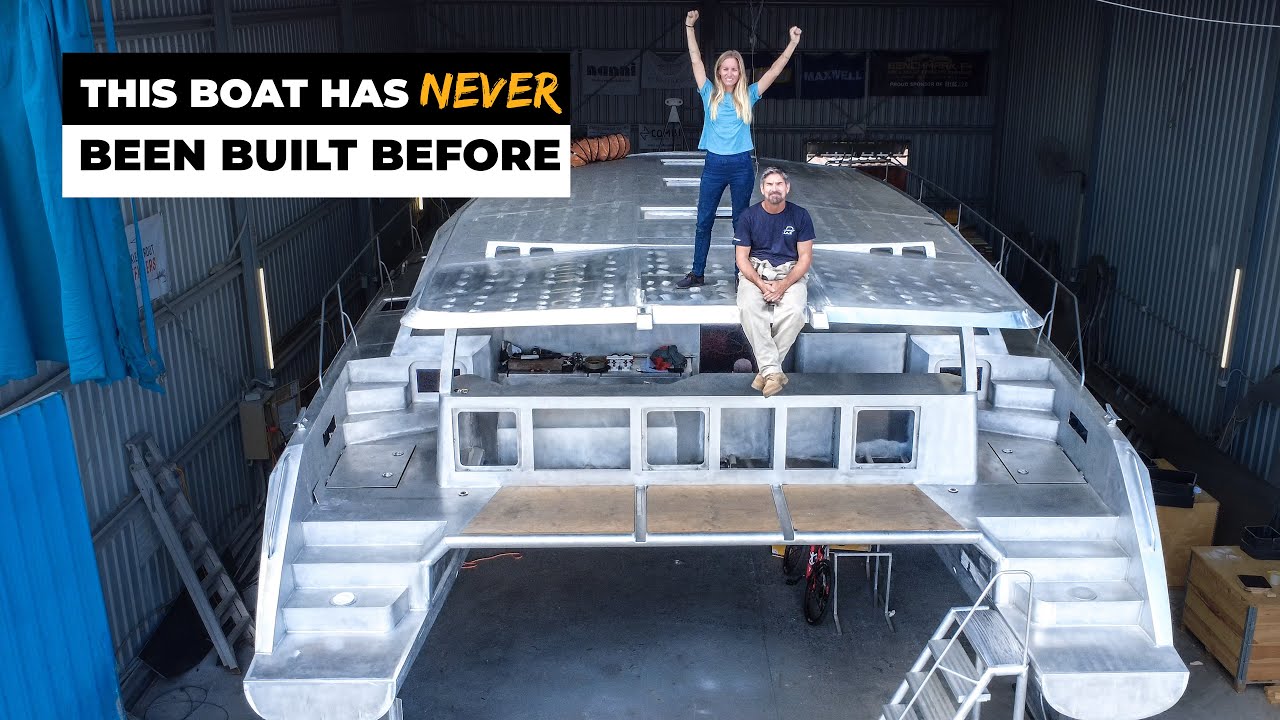 Cum se adaugă 20.561 decizii la aceasta (Custom aluminiu Catamaran Build Pt. 26)