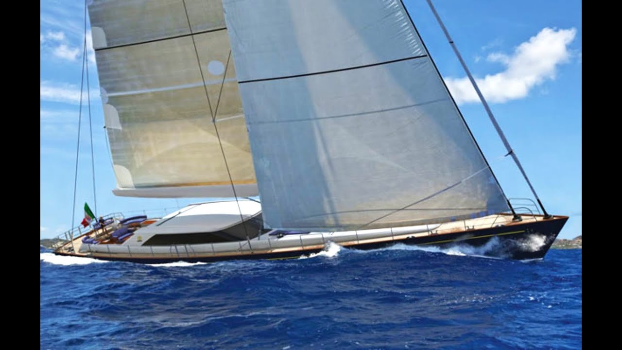 În interiorul luxosului italian de 129ft. Perini Sailing Yacht!