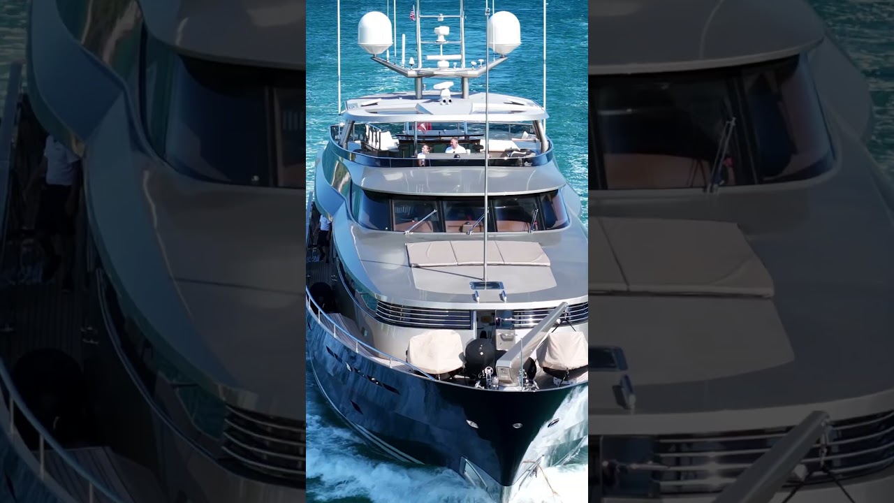 Yacht motor „Vesper” construit de Yachts din aliaj de șantier naval din New Zealander #yachtlife #yacht #yachtway