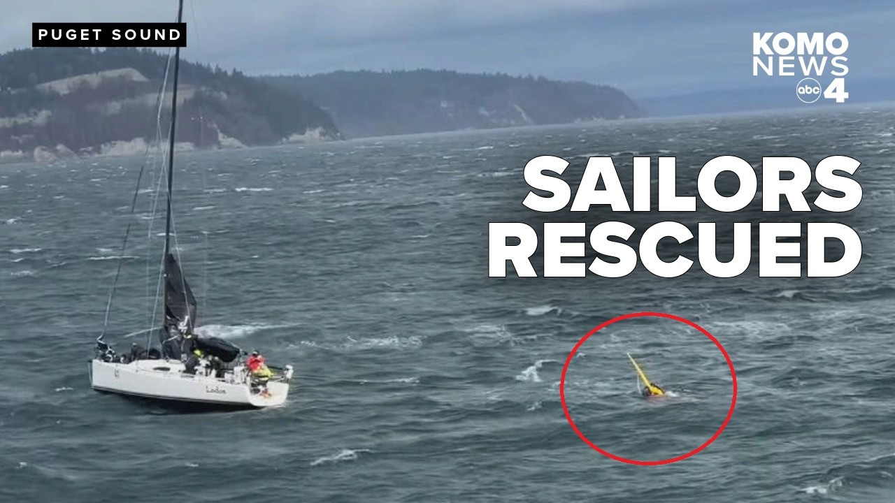 Marinarii au bătut peste bord salvat de Puget Sound