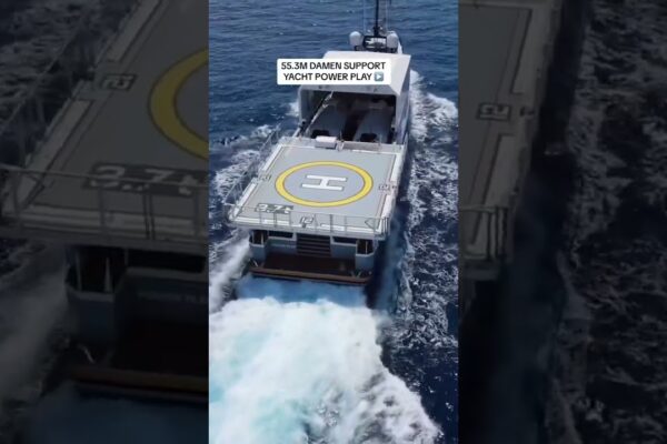 55,3 metri de suport de suport pentru yacht joc în Antigua