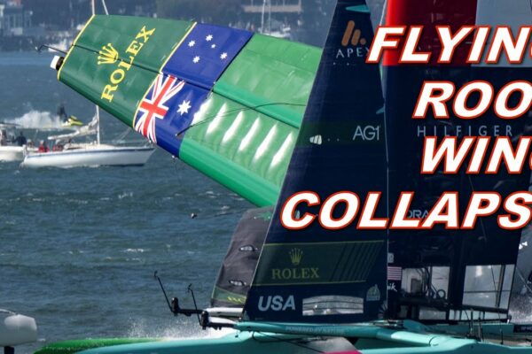 Australia de la Australia Team Wing se prăbușește la Oracle San Francisco Sail Grand Prix
