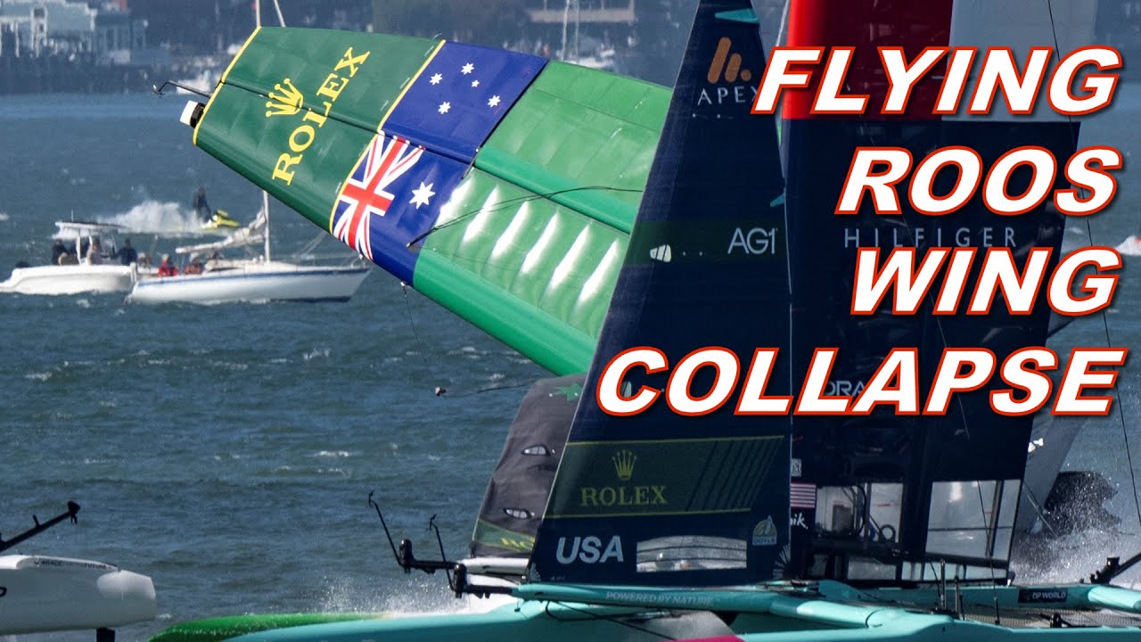 Australia de la Australia Team Wing se prăbușește la Oracle San Francisco Sail Grand Prix