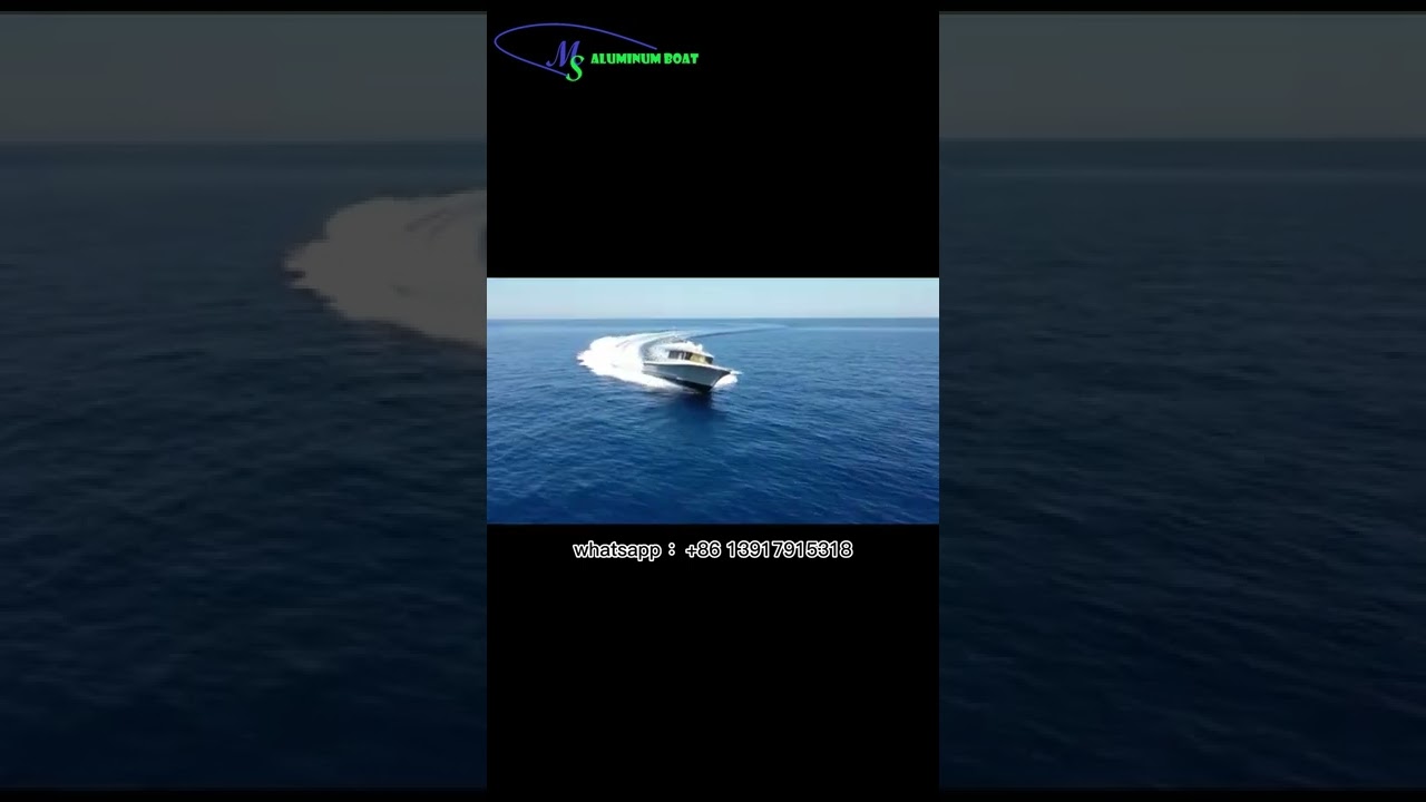 Barcă de pescuit din aliaj din aluminiu pentru export! Aspect frumos. | MS Shipbuilding