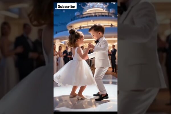 Adorabil cuplu de copii care dansează pe un iaht de lux! ✨🥰 # #toocutetohandle #cuplaj #bestmoments #dragoste