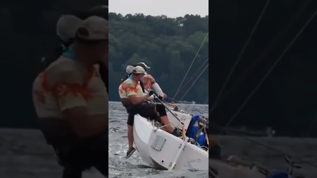 J22 Heavy Air One Design Sailing Racing Action! Wayzata Yacht Club Cupa cu aer greu iulie 2022