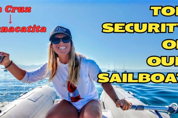 Securitate de top pe barca noastră cu pânze Alivo: Navigare spre Tenacatita