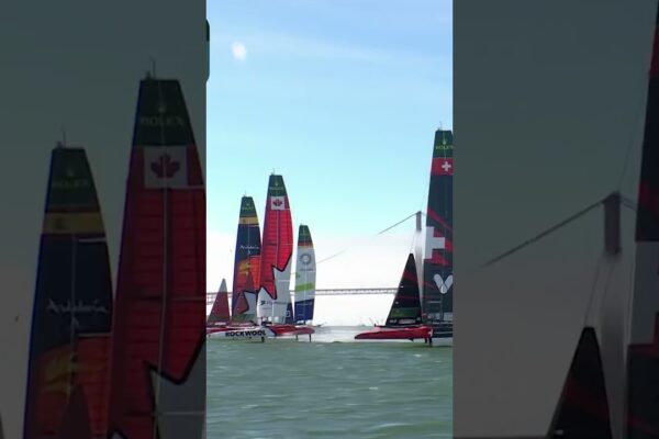 Curse în golf ca 🏎️ #sailgp #sailing #Racing