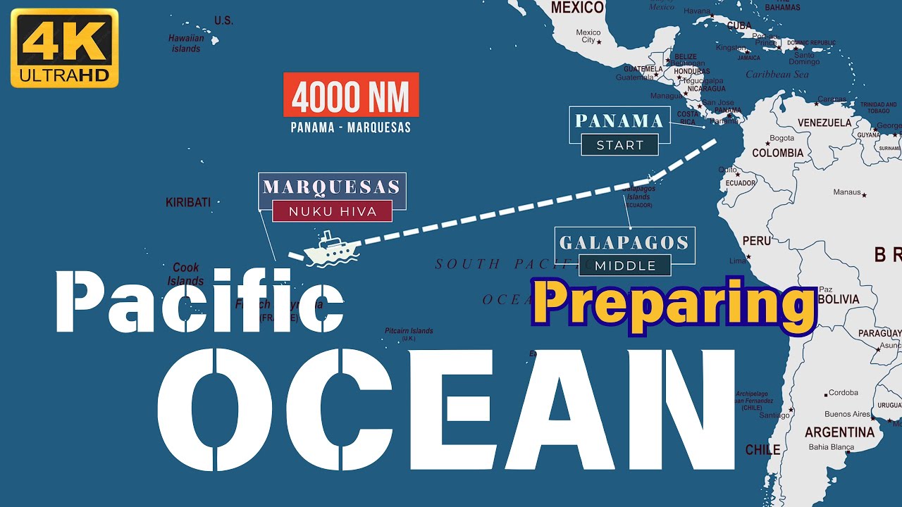 Pregătirea de a traversa Oceanul Pacific de Sud: 4000 de mile nautice aventură